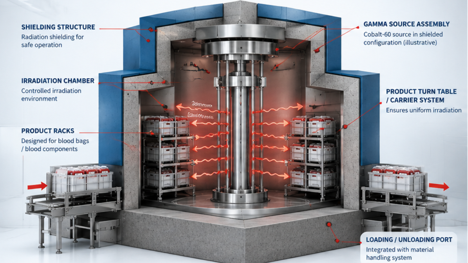 Raditech Gamma Chamber Blood Irradiator